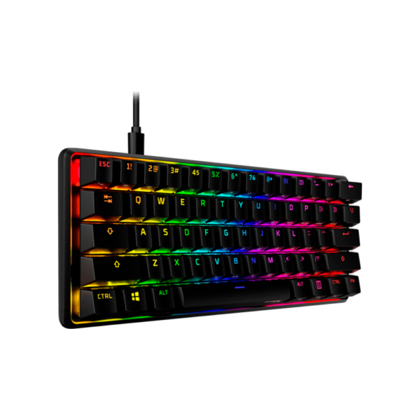 Teclado gamer usb hyperx 56r61aa#aba alloy origins 60 mecanico aqua ingles rgb