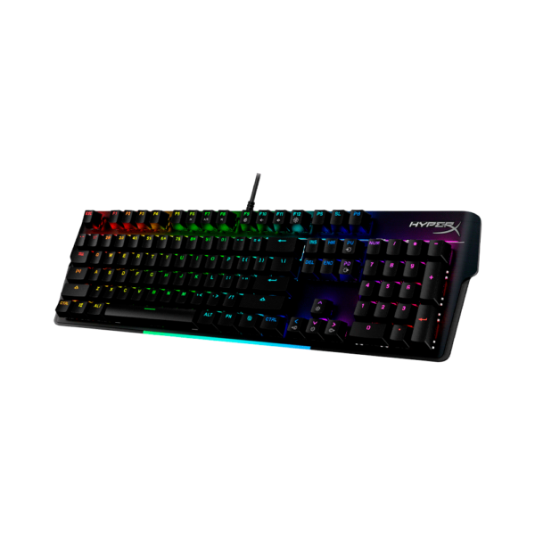 Teclado gamer usb hyperx hkbm1-r-us/g alloy mkw100 mecanico red ingles rgb