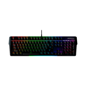 Teclado gamer usb hyperx hkbm1-r-us/g alloy mkw100 mecanico red ingles rgb