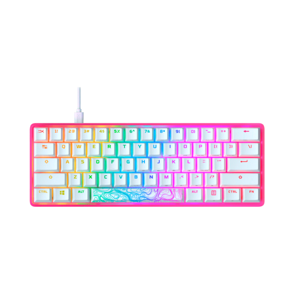 Teclado gamer usb hyperx hkbo1p-rb-us/g alloy origins 60 mecanico red ingles rgb
