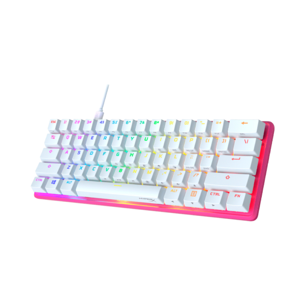 Teclado gamer usb hyperx hkbo1p-rb-us/g alloy origins 60 mecanico red ingles rgb