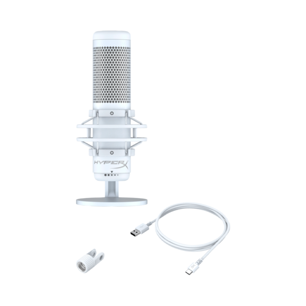 Microfono hyperx 519p0aa quadcast s rgb blanco 2m 48khz/16-bit