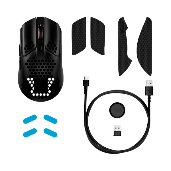 Mouse gamer wir 4p5d7aa hyperx pulsefire haste 16000dpi/ 6 bot/ rgb / negro