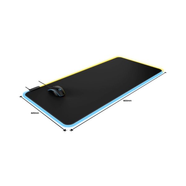 Mousepad gamer hyperx hmpm1r-a-xl mat xl negro rgb