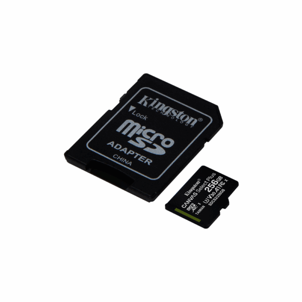 Memoria micro sd kingston 256gb canvas select plus sdcs2/256gb 100/85 - Imagen 2
