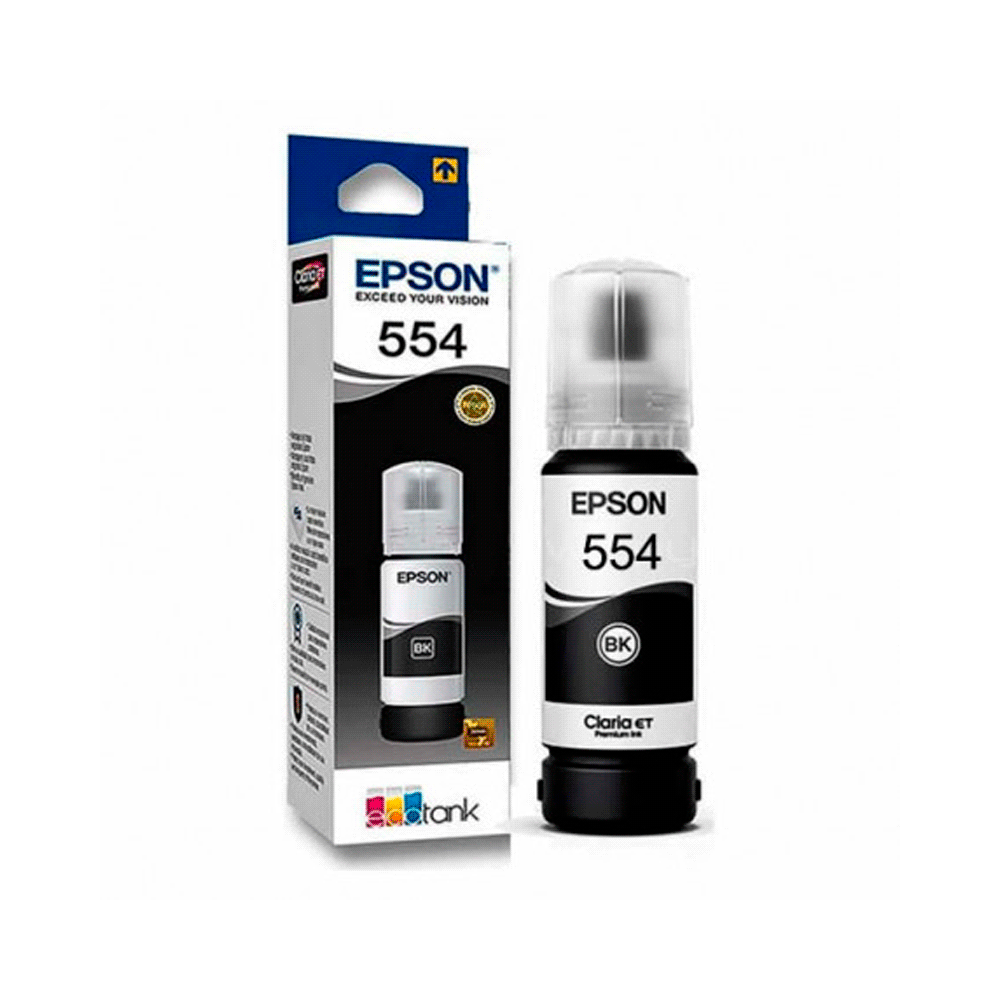 Tinta epson t554 120 negro l81xx  t554120-al 70ml