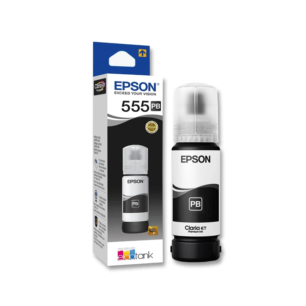 Tinta epson t555 120 negro l81xx t555120-al 70ml