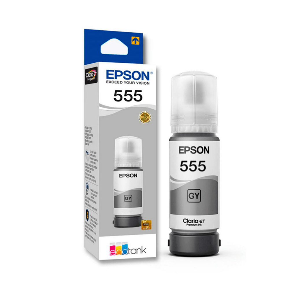 Tinta epson t555 520 gris l81xx t555520-al 70ml