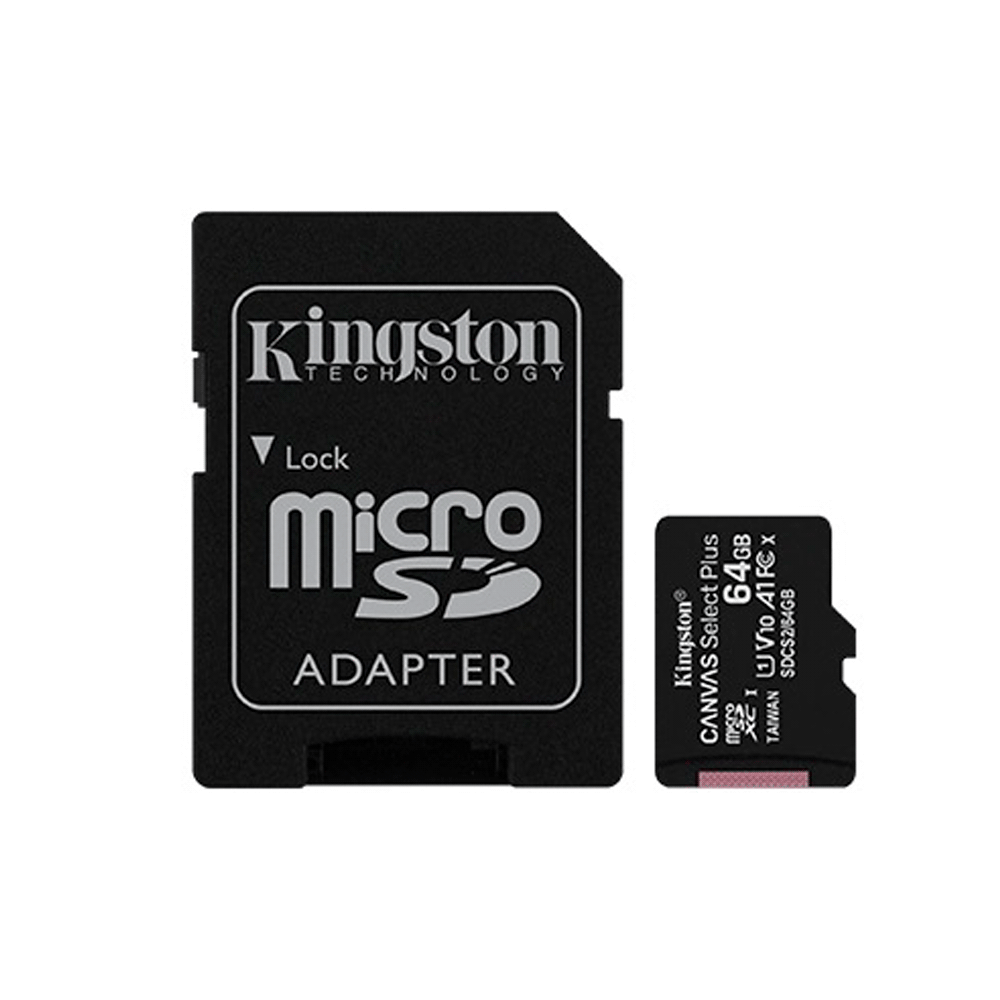 Memoria micro sd kingston 64gb canvas select plus sdcs2/64gb 100/85