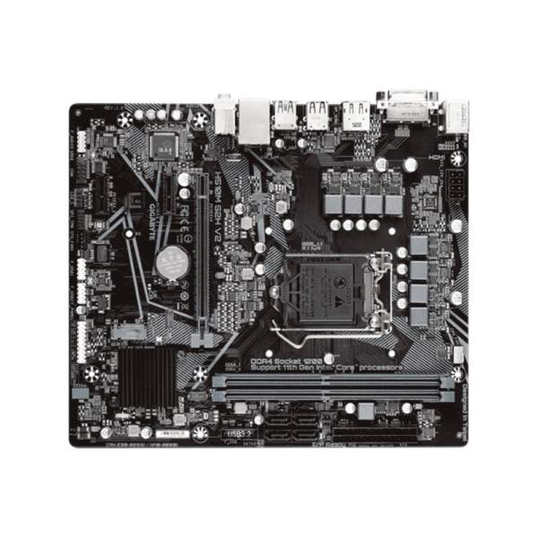 Placa madre gigabyte 1200 h510m s2h v2 s/r/hdmi/dvi/dp/m2/ddr4/usb3.2/matx