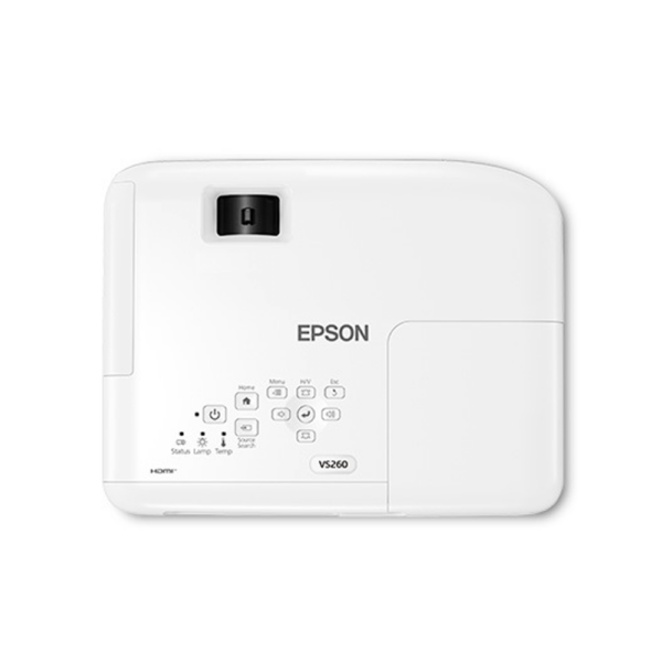 Proyector epson vs260 3300l xga 3lcd hdmi/vga/usb/bivolt/blanco