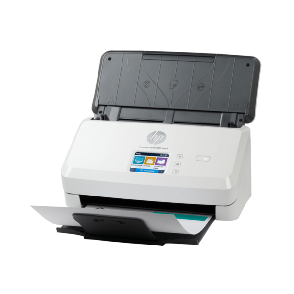 Scanner hp scanjet pro n4000 snw1 600dpi duplex/color/wifi/usb/red/adf
