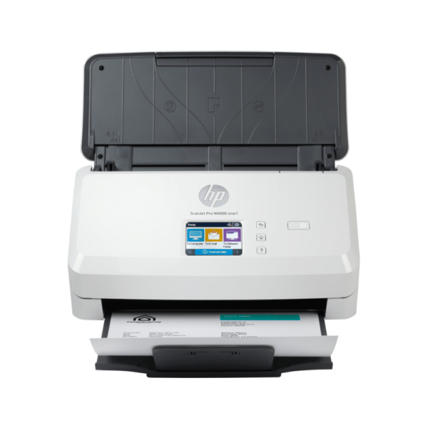 Scanner hp scanjet pro n4000 snw1 600dpi duplex/color/wifi/usb/red/adf