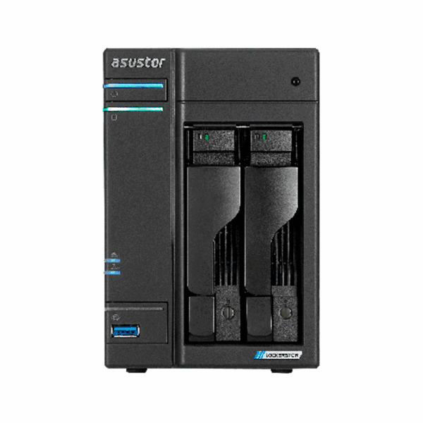 Almacenamiento nas asustor as6702t qc 2.0/2bay/4g/4 m.2/2-gblan/hdmi/2usb3.2