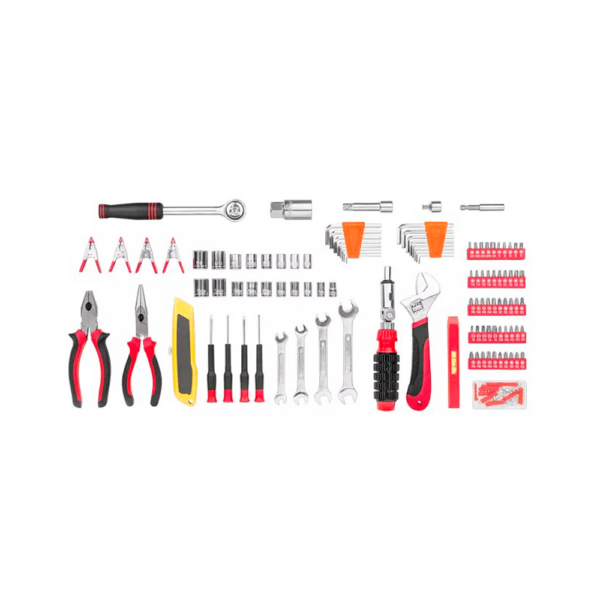 Kit herramientas multilaser ho219 117 piezas rojo