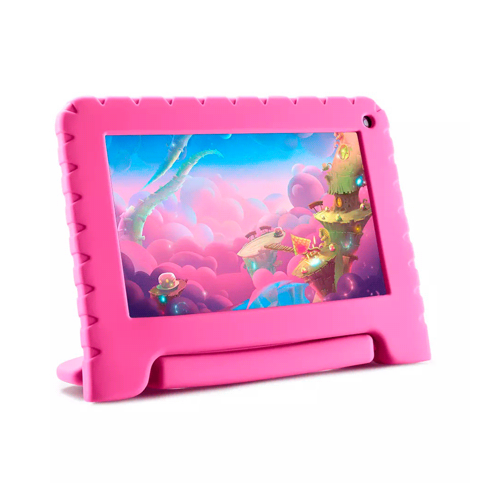 Tablet kid android multilaser nb607 32gb/2g/7"/wifi/bt/rosa