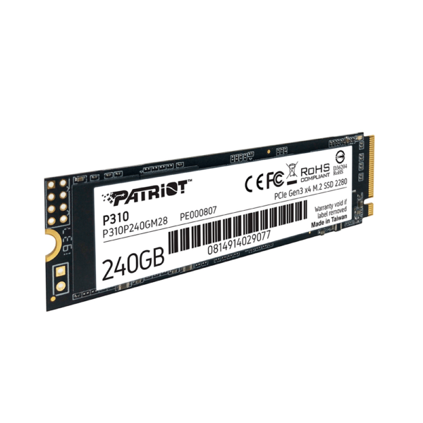 Ssd m.2 pcie 240gb patriot p310 p310p240gm28 1700/1000