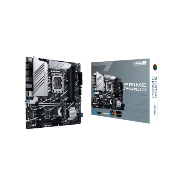 Placa madre asus 1700 z790m-plus d4 prime s/r/hdmi/dp/3m2/usb3.2/matx/aura