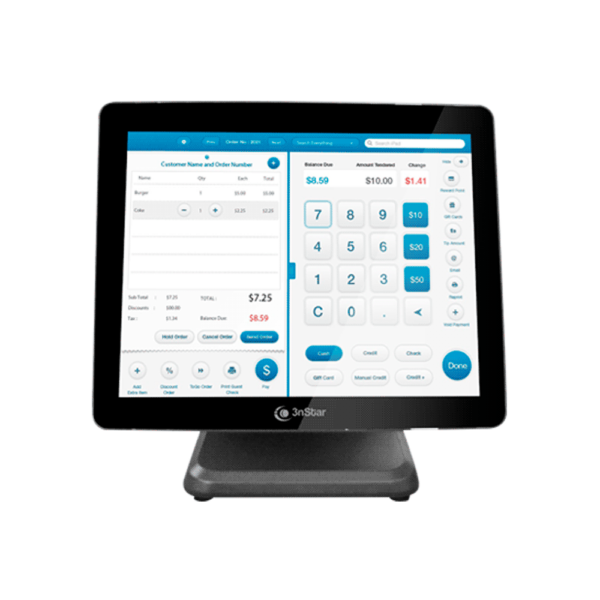 Pos touch 3nstar aio intel j4125 2.0/4g/120ssd/wifi/15" pte0110