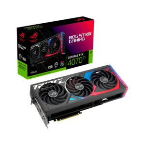 Placa de video asus rtx4070 ti 12gb ddr6x rog-strix-rtx4070ti-12g-gaming aura