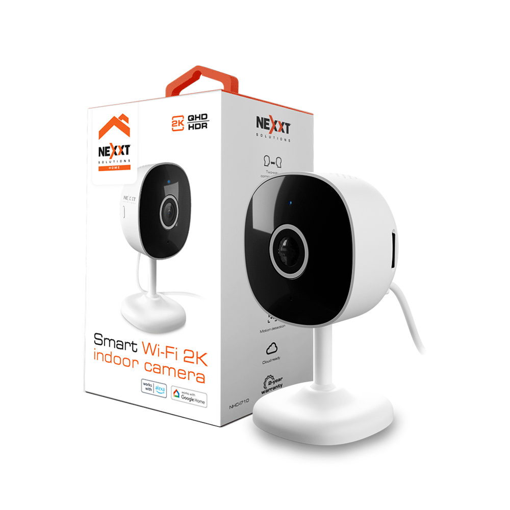 Camara iot nexxt 2k qhd interior sd/sensor movimiento nhc-i710