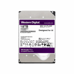 Disco duro sata3 18tb western digital purple pro 7200 512mb wd181purp surveillance