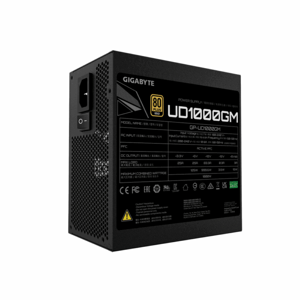 Fuente gigabyte 1000w gp-ud1000gm pg5 80 plus gold - Imagen 4