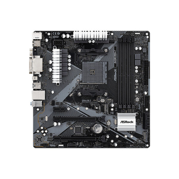 Placa madre asrock am4 b450m pro4 r2.0 v/s/r/hdmi/dvi/2m2/ddr4/usb3.2/matx