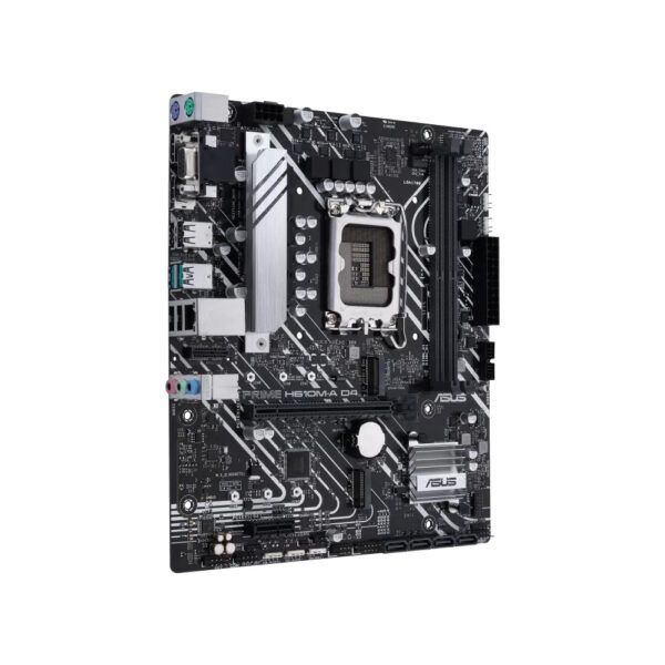 Placa madre asus 1700 h610m-a d4 prime v/s/r/hdmi/dp/2m2/ddr4/usb3.2/matx