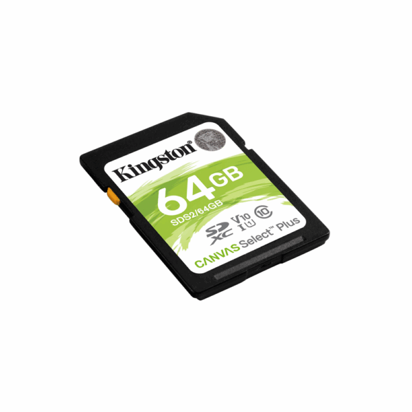 Memoria sd kingston 64gb canvas select plus sdxc class 10 sds2/64gb 100/ - Imagen 2