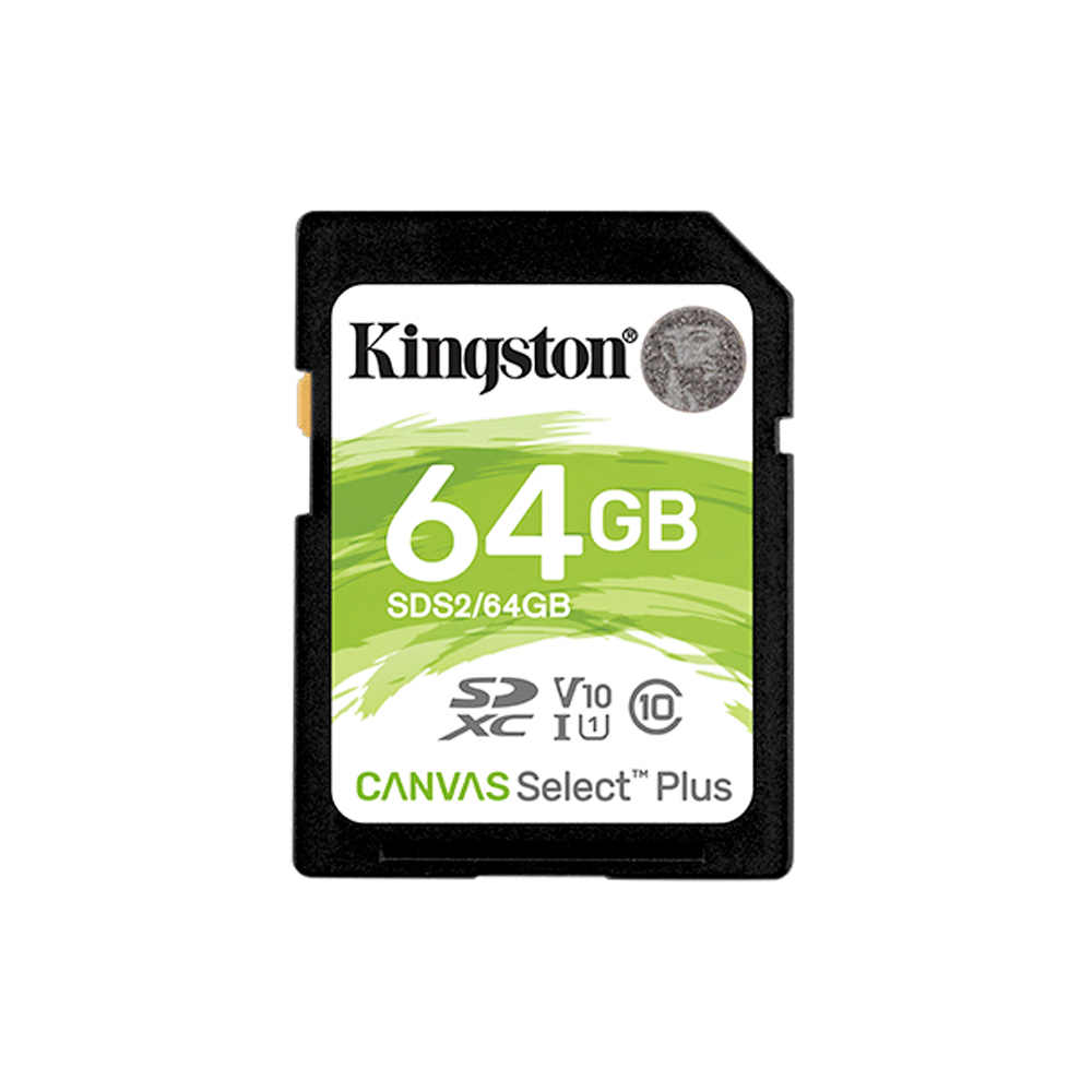 Memoria sd kingston 64gb canvas select plus sdxc class 10 sds2/64gb 100/