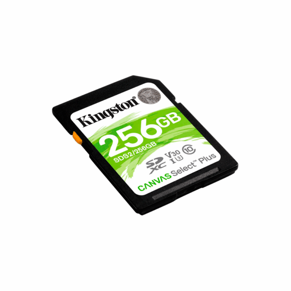 Memoria sd kingston 256gb canvas select plus sdxc class 10 sds2/256gb 100/85 - Imagen 2