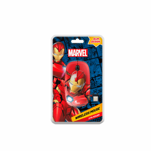 Mouse xtech wireless xtm-m340im iron man xtech 1600dpi/4 bot/rojo - Imagen 5