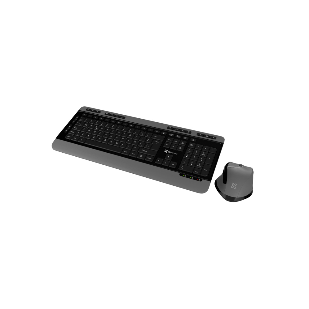 Teclado con mouse klip kbk-520 magnifik wireless duo esp/neg