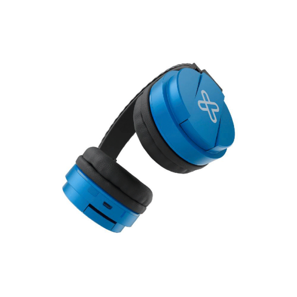 Auricular con microfono klip kwh-001bl fury pro headph bluetooth azul
