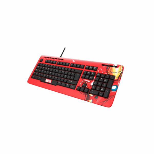 Teclado xtech usb xtk-m401im iron man esp/rojo/multimedia - Imagen 2