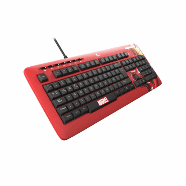 Teclado xtech usb xtk-m401im iron man esp/rojo/multimedia - Imagen 3