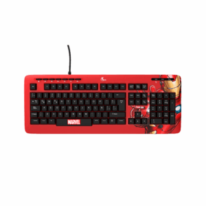 Teclado xtech usb xtk-m401im iron man esp/rojo/multimedia