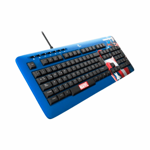 Teclado xtech usb xtk-m401ca capitan america esp/azul/multimedia - Imagen 2