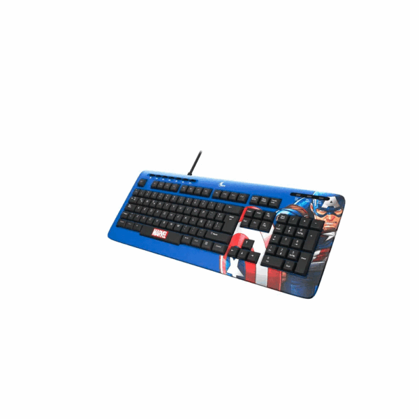 Teclado xtech usb xtk-m401ca capitan america esp/azul/multimedia - Imagen 3