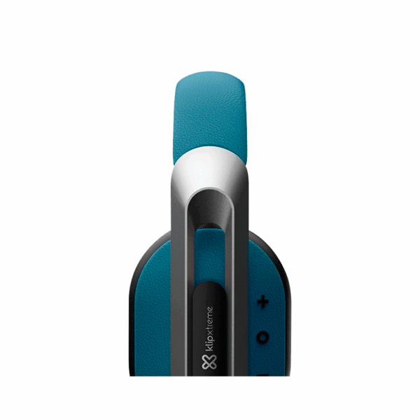 Auricular con microfono klip kwh-750bl  style headph bluetooth/ 1 jack 3.5mm azul - Imagen 2