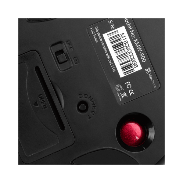 Mouse ergoball klip wireless kmw-800 4800dpi/7 bot/ neg