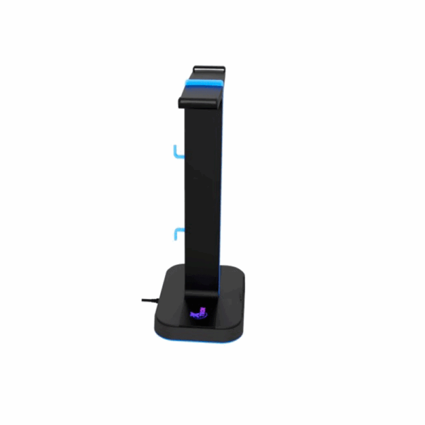 Soporte p/auricular gamer xtech xth-690 yurei rgb/2usb/negro - Imagen 3