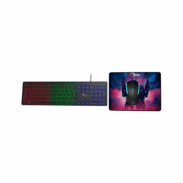 Teclado + mouse + mousepad xtech xtk-532s hasha 3en1 rgb/usb/esp - Imagen 4
