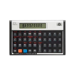 Calculadora financiera hp 12c platinum 1 linea formato horizontal negro