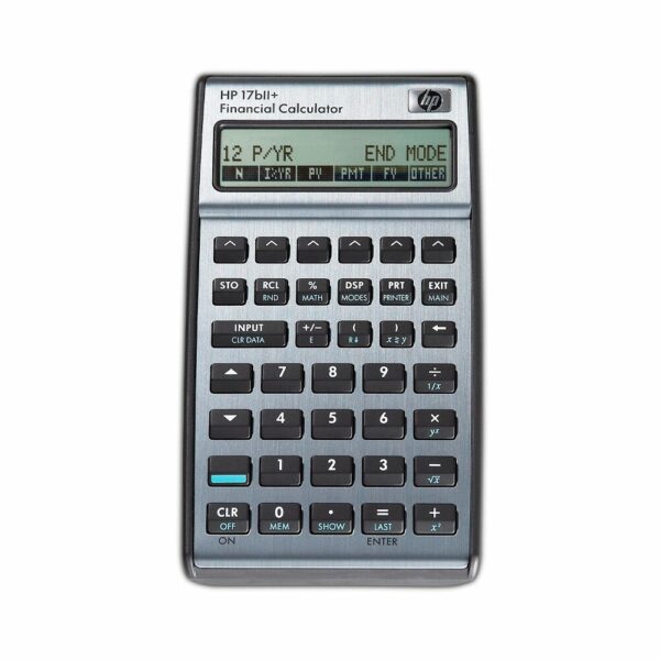 Calculadora financiera hp 17bii+ 2 lineas formato vertical plata