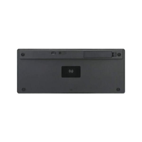 Teclado wireless manhattan 180559 dual-mode ultra slim ingles negro/plata
