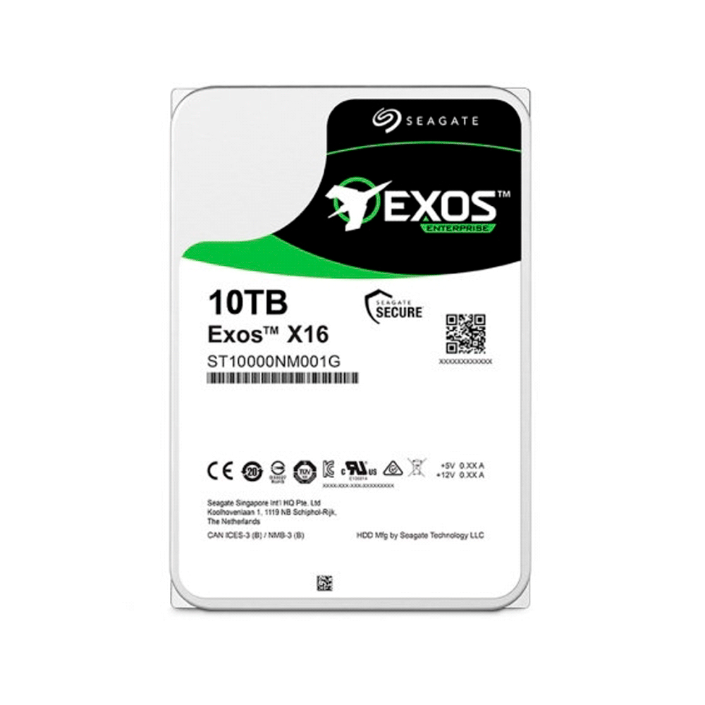 Disco duro sata3 10tb seagate exos x16 7200 256mb st10000nm001g