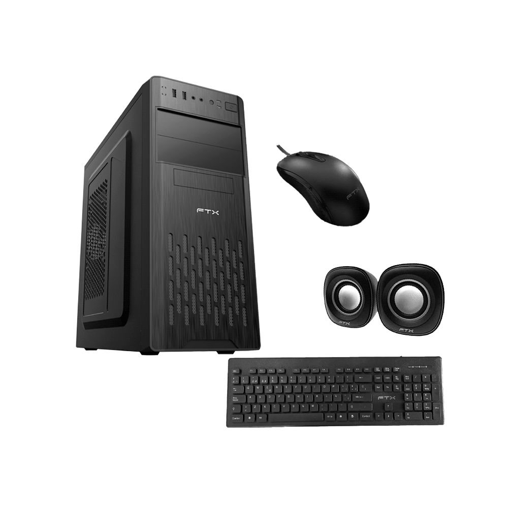 Gabinete kit ftx3155 500w+ mouse+ teclado español+ speaker