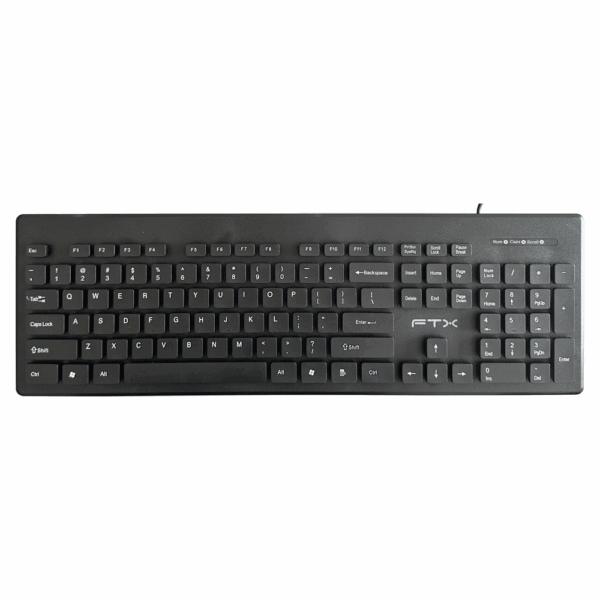 Teclado ftx usb ftxk100e numerico/ingles/negro - Imagen 2
